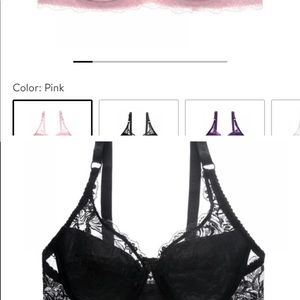Black lace bra